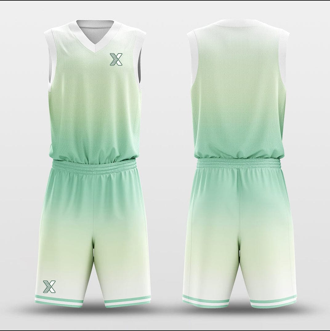 Cikers Sports Basketball Uniforms Tint green- Customized Basketball Jersey Design