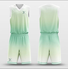 Cikers Sports Basketball Uniforms Tint green- Customized Basketball Jersey Design