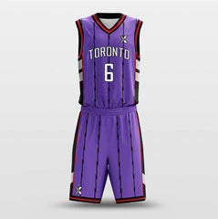 Cikers Sports Basketball Uniforms Toronto Purple - Customized Basketball Jersey Set Design