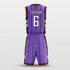 Cikers Sports Basketball Uniforms Toronto Purple - Customized Basketball Jersey Set Design