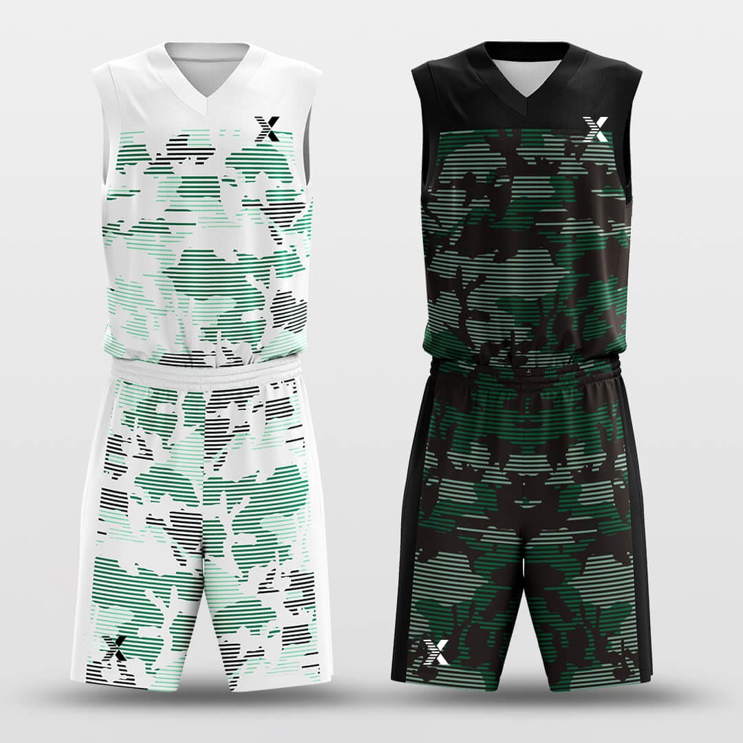 Cikers Sports Basketball Uniforms Trooper - Customized Reversible Basketball Jersey Set Design