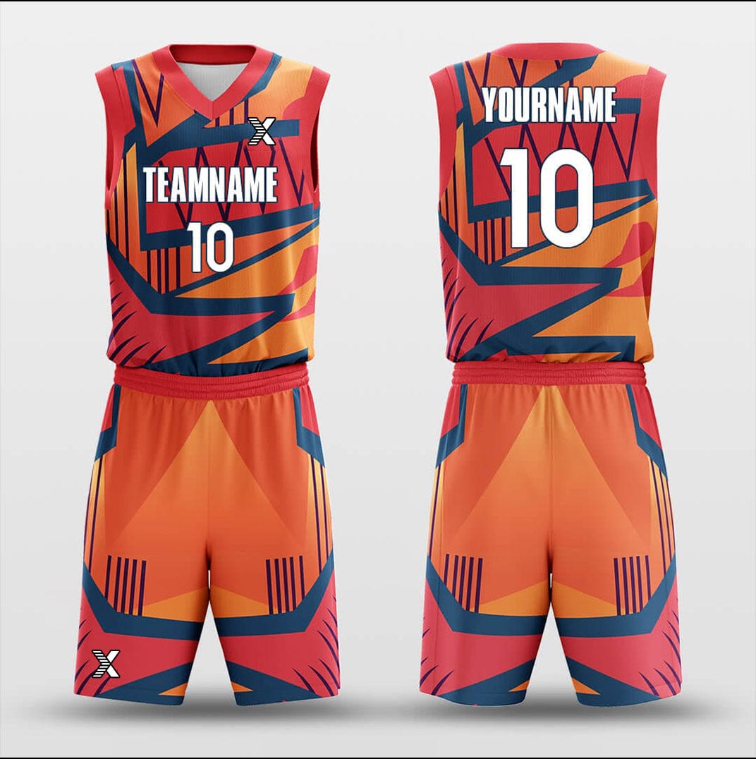 Cikers Sports Basketball Uniforms Tropic - Customized Basketball Jersey Set Design BK160127S