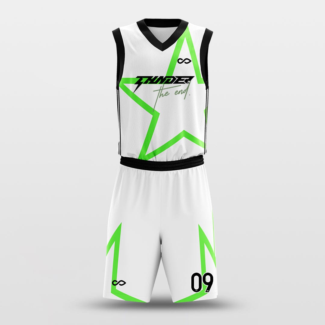 Cikers Sports Basketball Uniforms White / S Superstar - Custom Sublimated Basketball Uniform Set