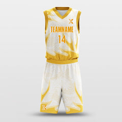 Cikers Sports Basketball Uniforms Yellow / 2XS Auspicious sign Dragon - Customized Basketball Jersey Set Design BK160130S