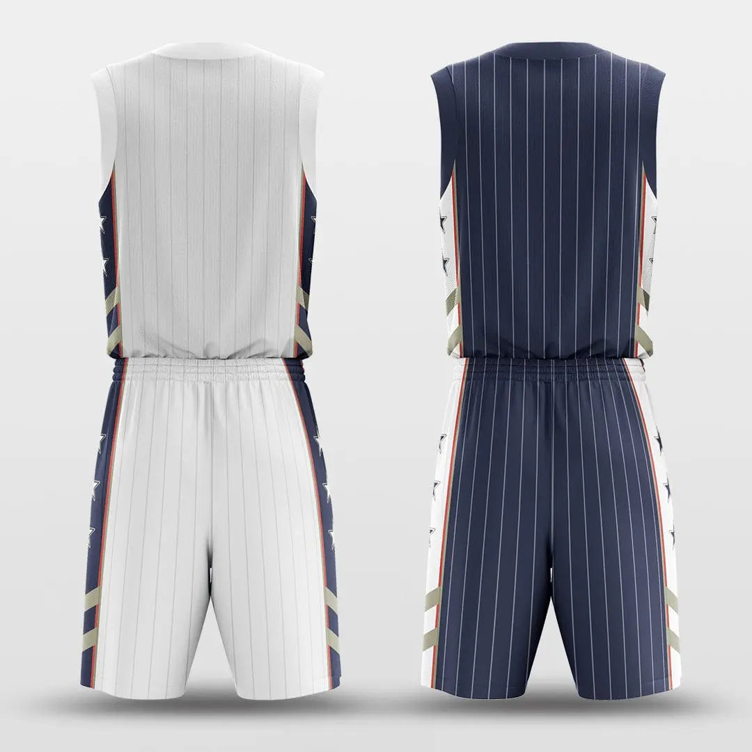 Cikers Sports Battleship - Customized Reversible Sublimated Basketball Set