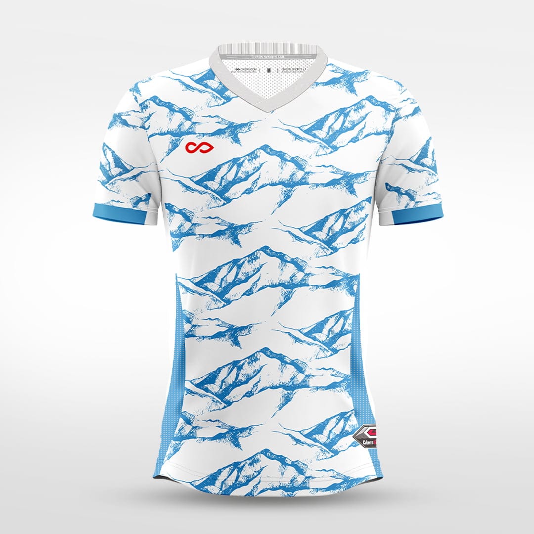 Cikers Sports Beautiful Mountains and Rivers- Custom Soccer Jersey for Men Sublimation - WS201GYUN3