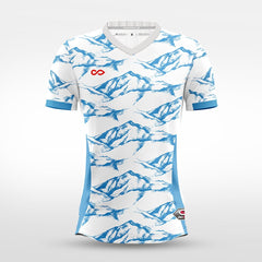 Cikers Sports Beautiful Mountains and Rivers- Custom Soccer Jersey for Men Sublimation - WS201GYUN3