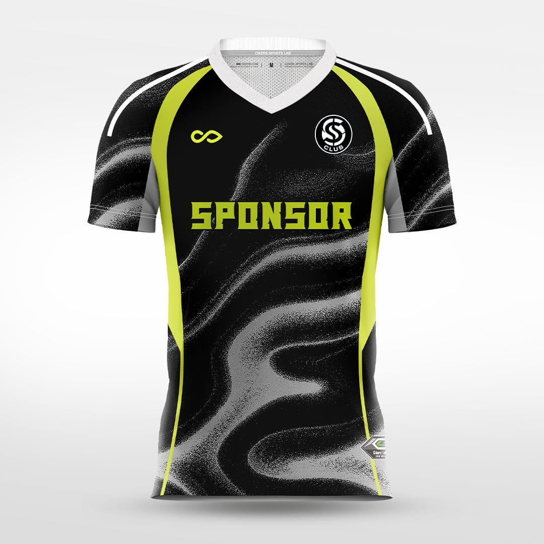 Cikers Sports black / S Colorful Frontline - Custom Soccer Jersey for Men Sublimation - WS201GCHCFX3