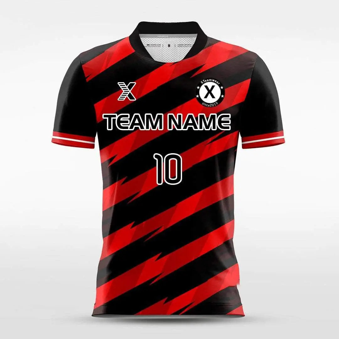 Cikers Sports Black / S Thorn - Customized Men's Sublimated Soccer Jersey