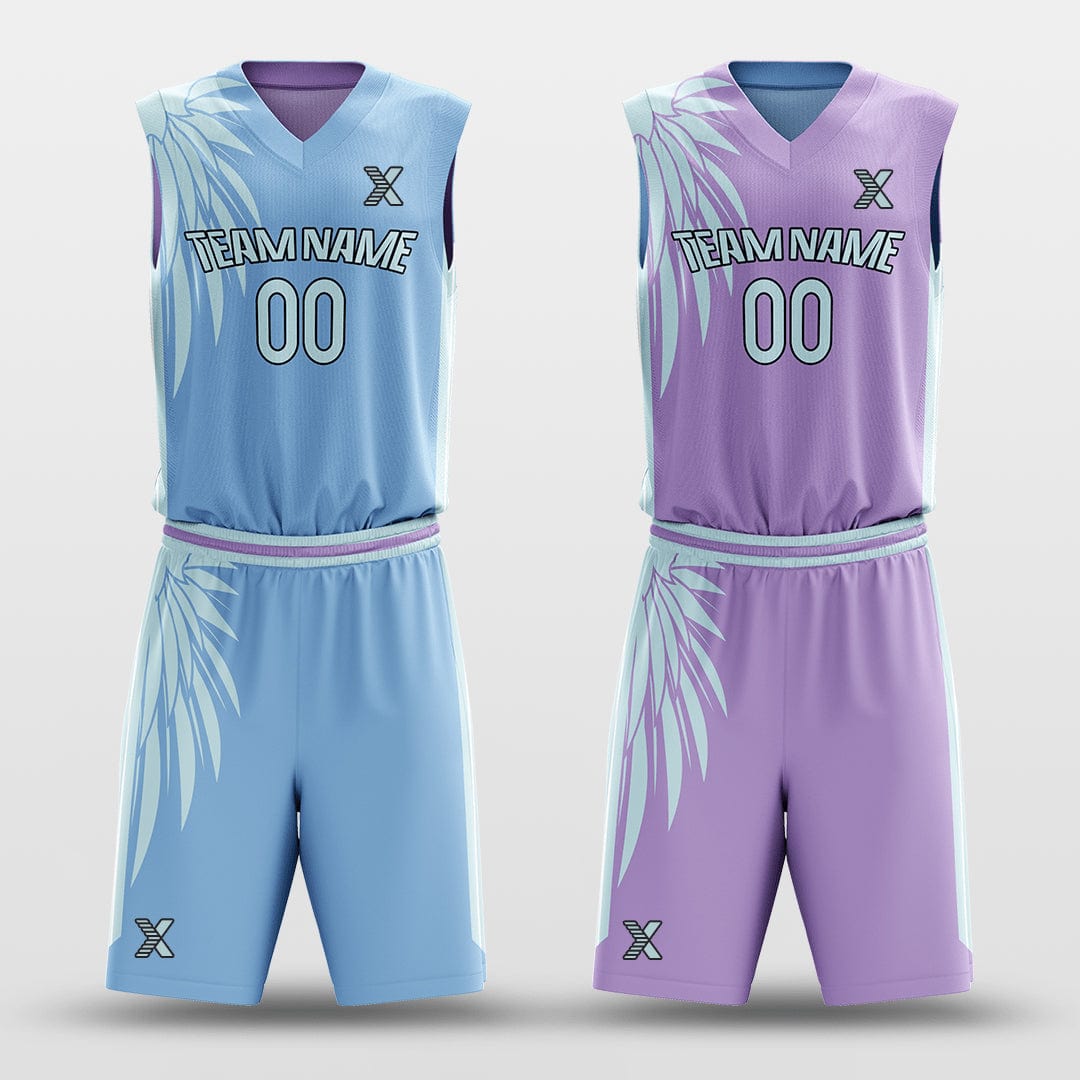 Cikers Sports Blue&Purple / S Classic 68 - Customized Reversible Sublimated Basketball Set