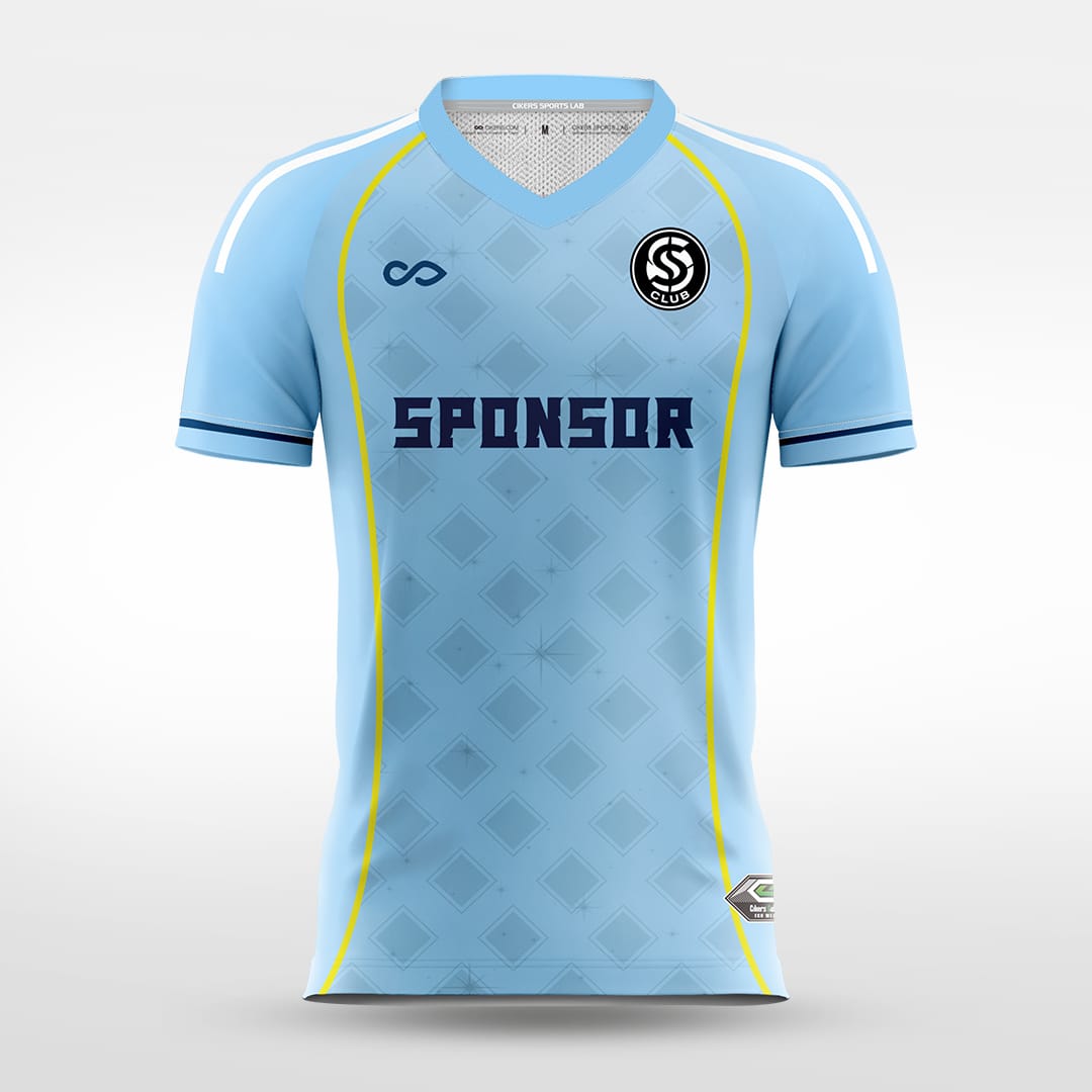 Cikers Sports blue / S Diamond array - Custom Soccer Jersey for Men Sublimation - WS201GCLZ3