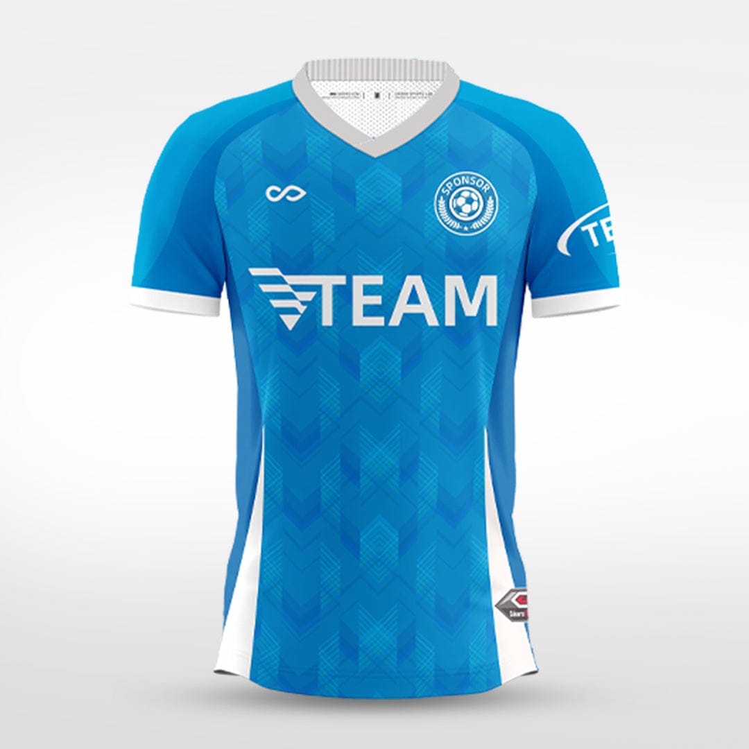 Cikers Sports blue / S Layered Peaks - Custom Soccer Jersey for Men Sublimation - WS201GYUQ3