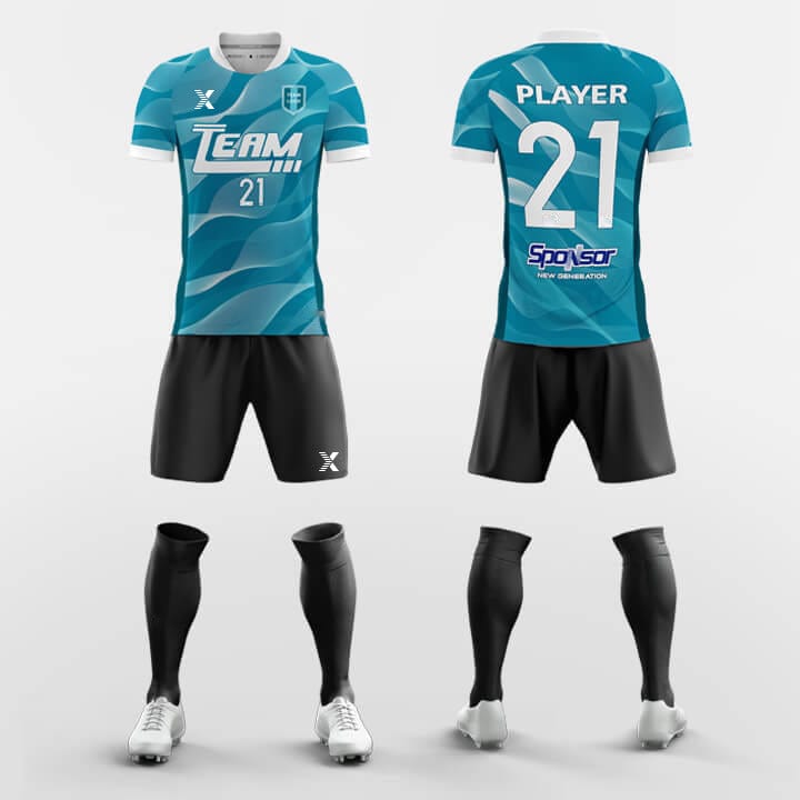 Cikers Sports Blue / S Light and Shadow - Custom Sublimation Print Soccer Kits Short Sleeve