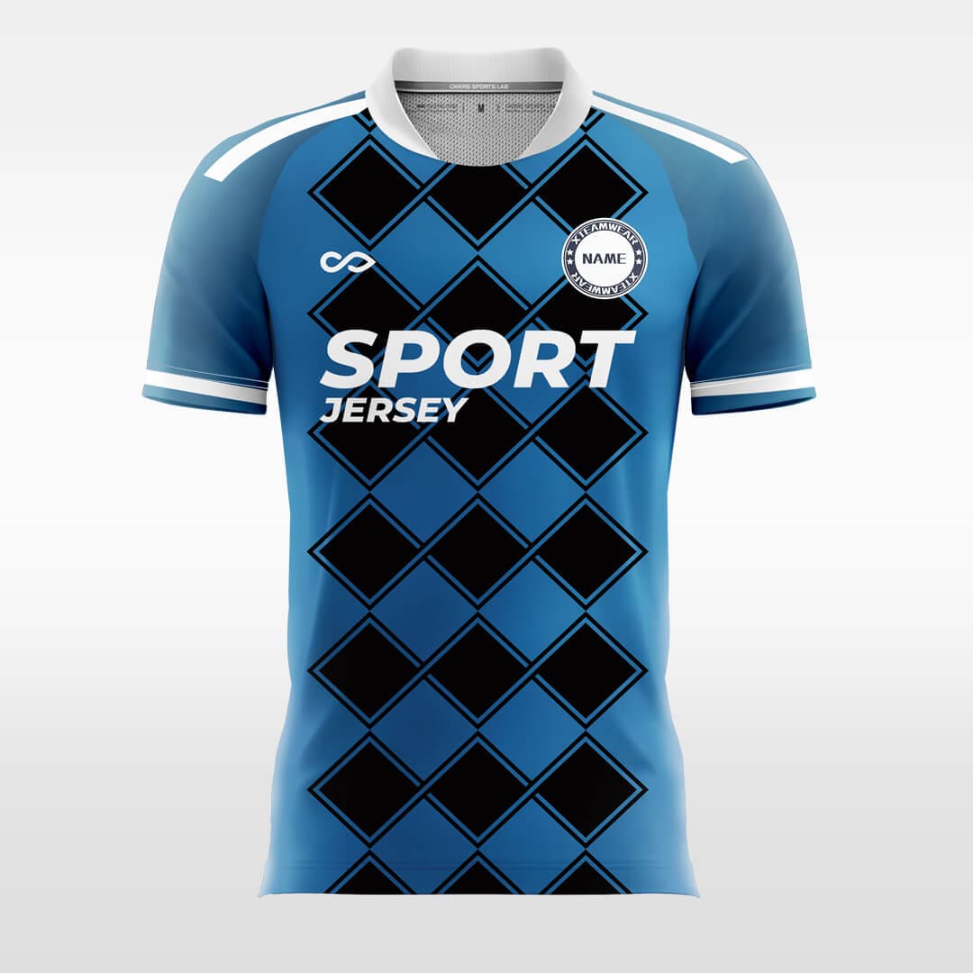 Cikers Sports Blue / S Maze - Custom Soccer Jersey for Men Sublimation FT060215S