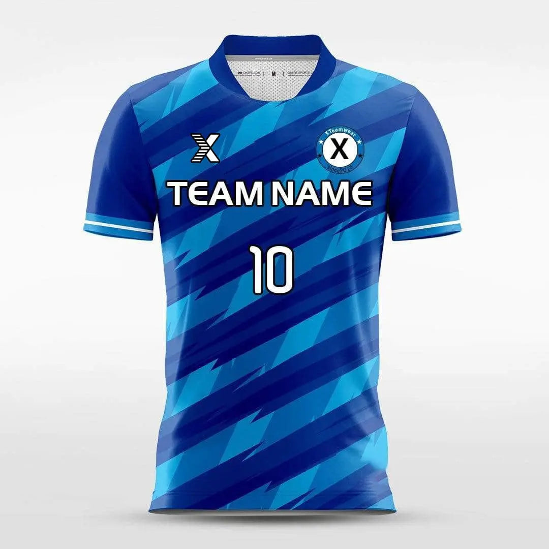 Cikers Sports Blue / S Thorn - Customized Men's Sublimated Soccer Jersey