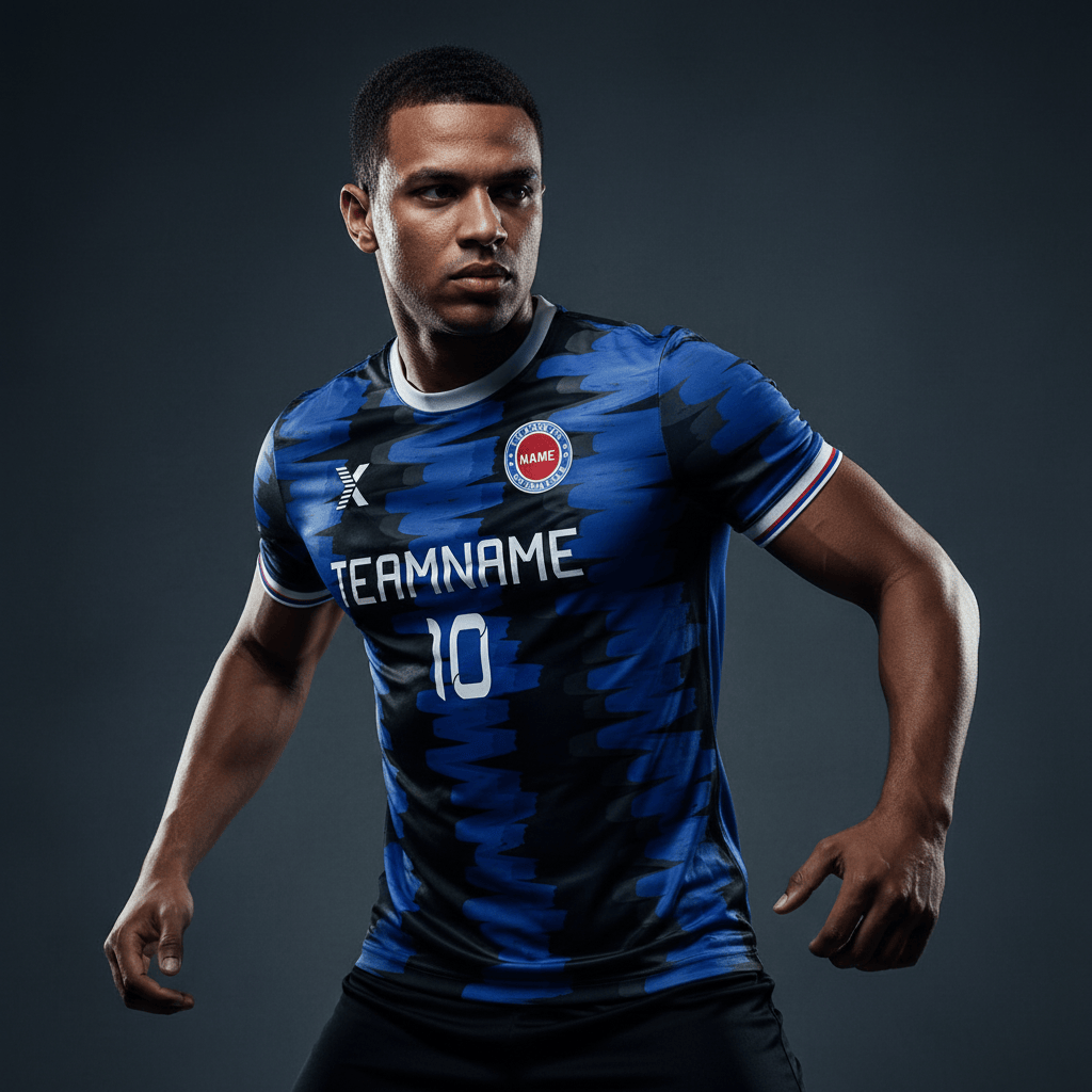 Cikers Sports Brushwork - Customized Men's Sublimated Soccer Jersey