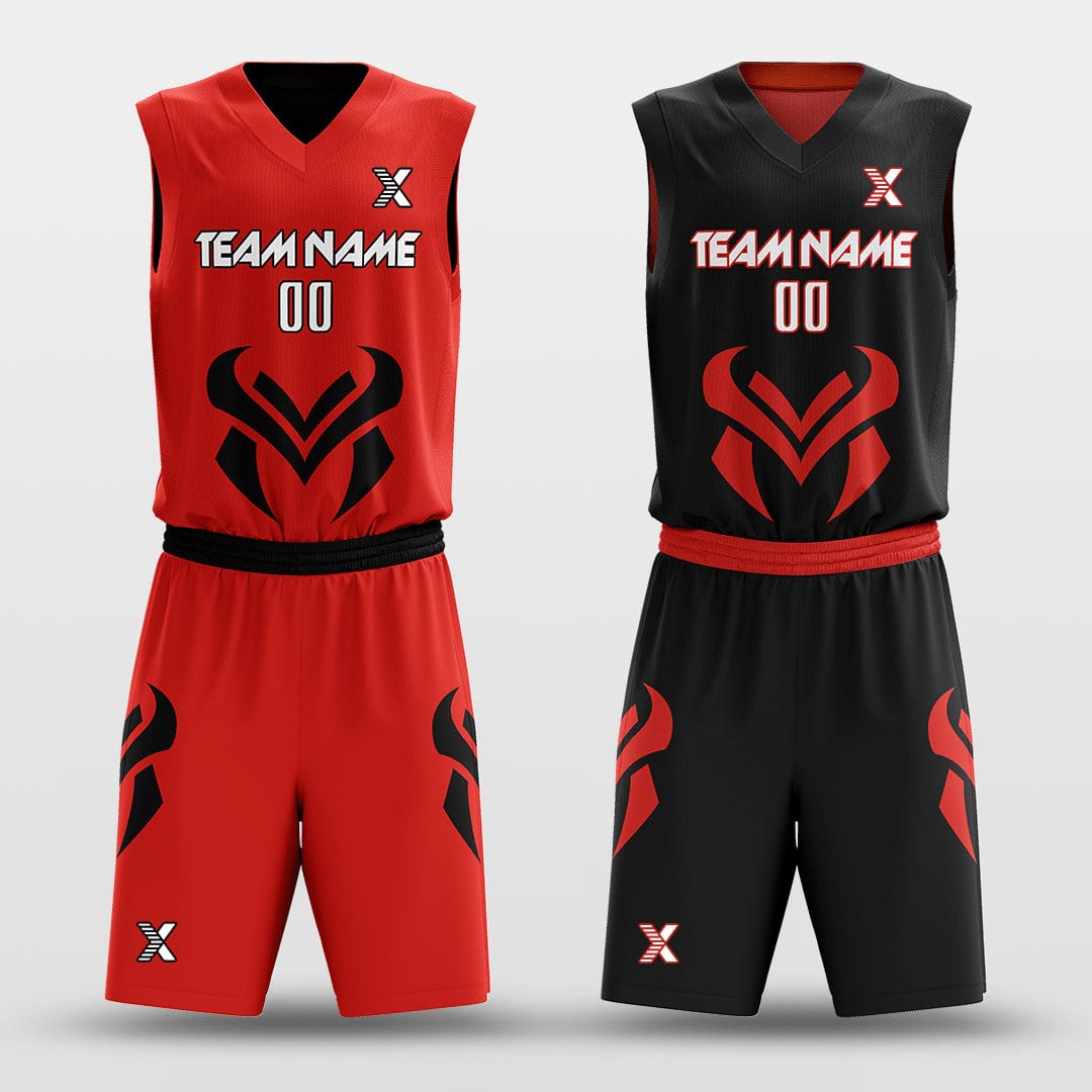 Cikers Sports Bull - Customized Reversible Sublimated Basketball Set