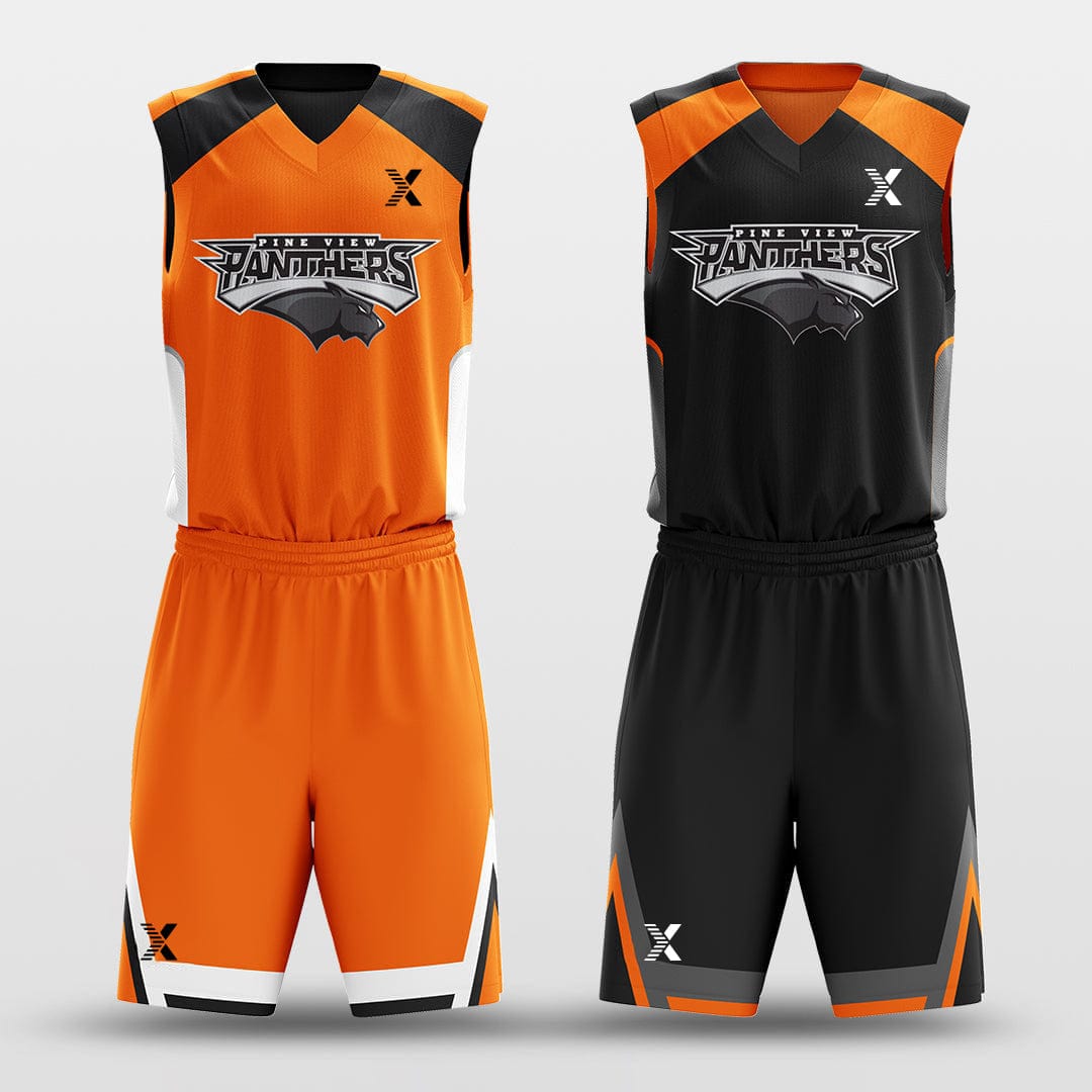 Cikers Sports Burning - Customized Reversible Sublimated Basketball Set
