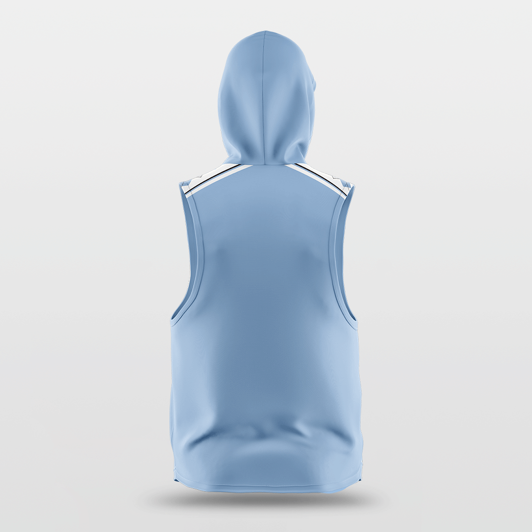 Cikers Sports Carolina Blue - Customized Basketball Sleeveless Hoodies