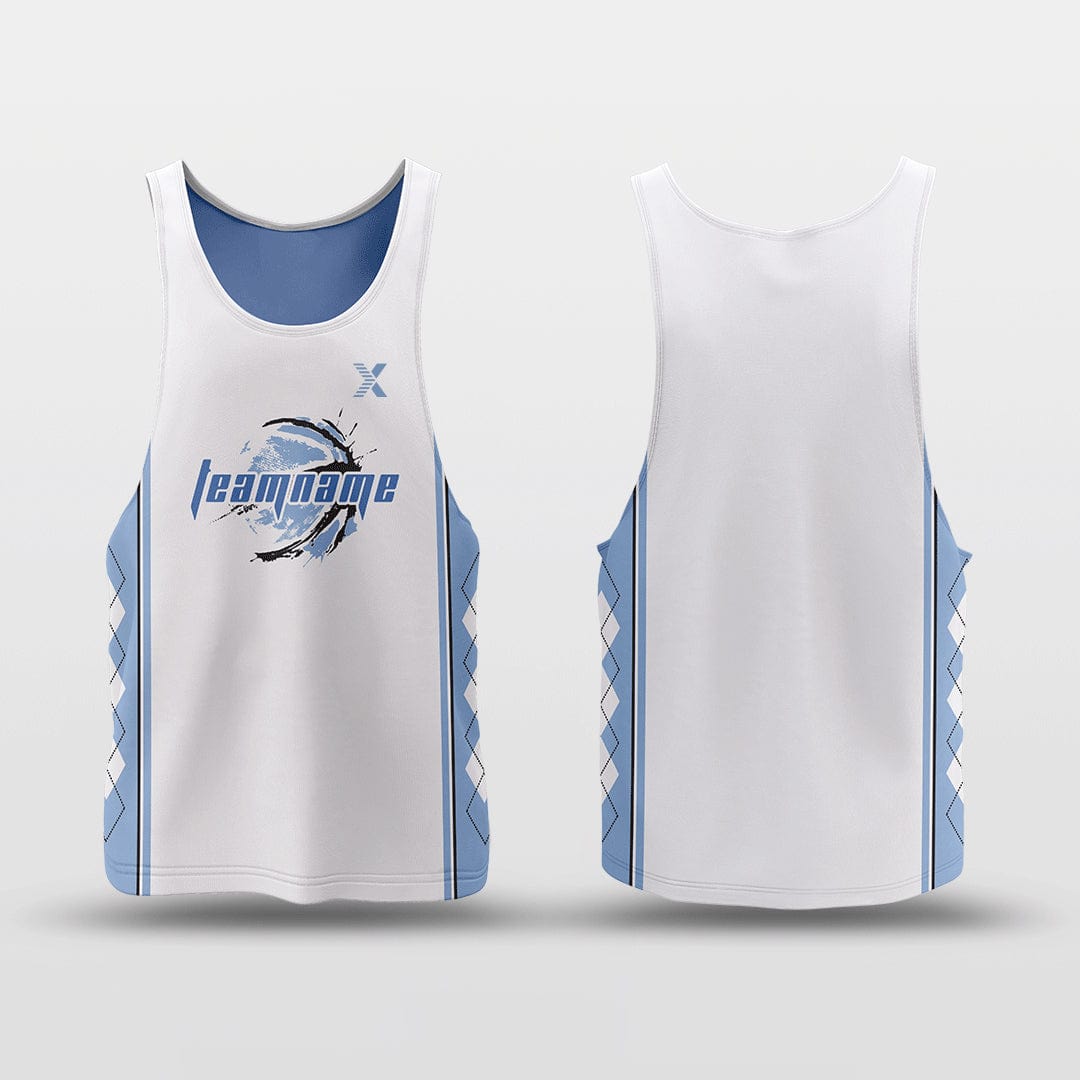 Cikers Sports Carolina Blue - Customized Reversible Quick Dry Basketball Jersey