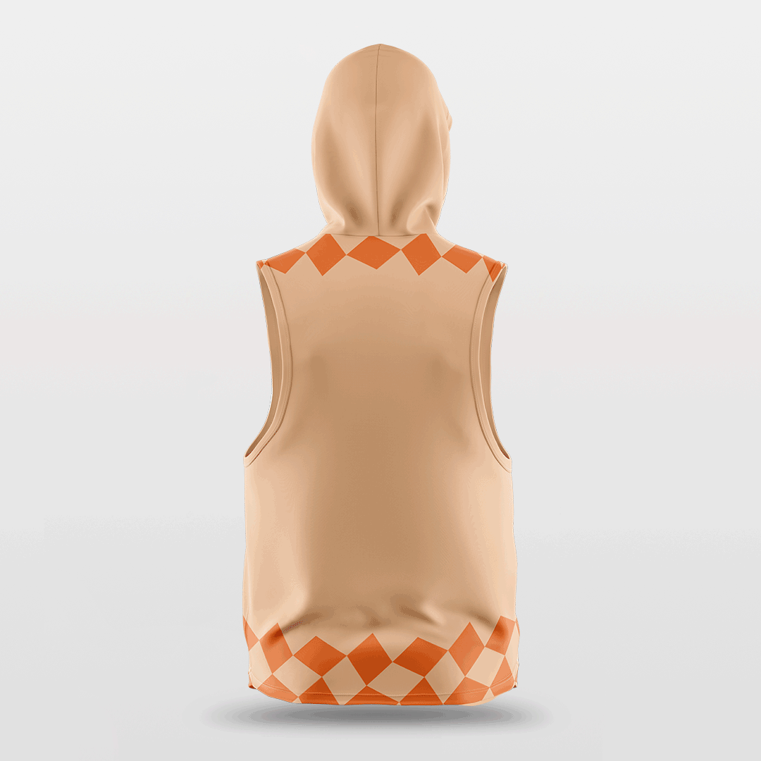 Cikers Sports Checkerboard - Customized Basketball Sleeveless Hoodies
