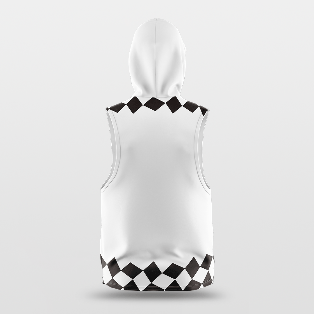 Cikers Sports Checkerboard - Customized Basketball Sleeveless Hoodies