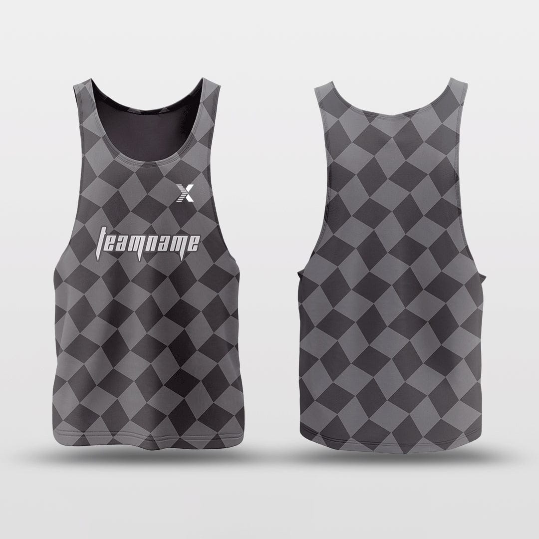 Cikers Sports Checkerboard - Customized Reversible Quick Dry Basketball Jersey