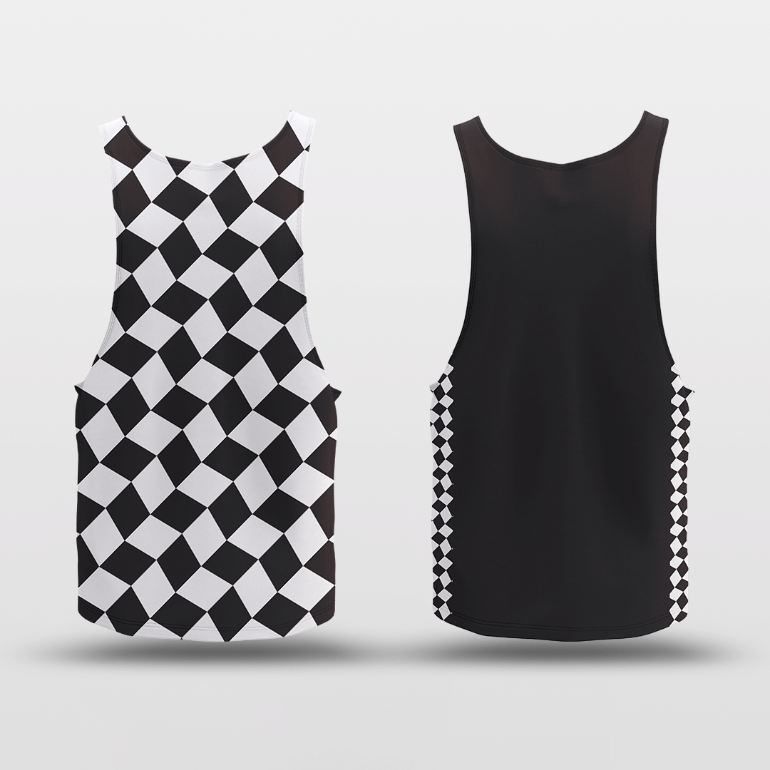 Cikers Sports Checkerboard - Customized Reversible Quick Dry Basketball Jersey
