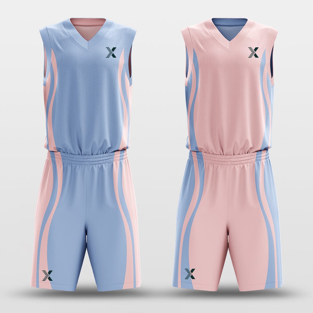 Cikers Sports CLASSIC28 - Customized Kid's Reversible Sublimated Basketball Set