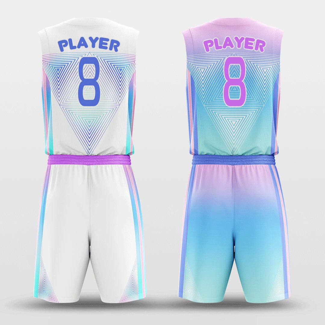 Cikers Sports Cotton Candy - Customized Reversible Sublimated Basketball Set