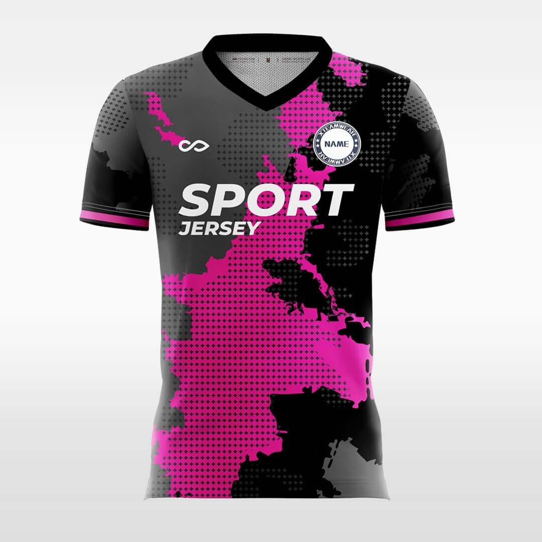 Cikers Sports Deeppink / S Map - Custom Soccer Jersey for Men Sublimation FT060110S