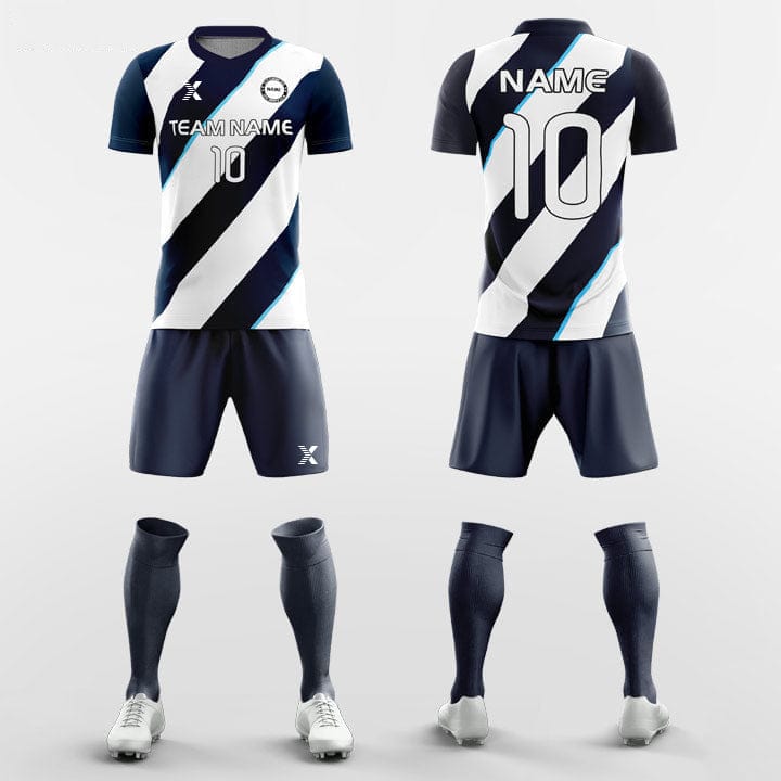 Cikers Sports Diagonal Stripes - Sublimation Custom Soccer Kits Short Sleeve