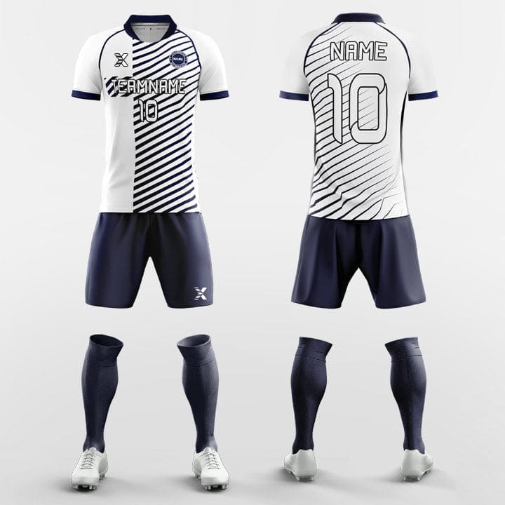 Cikers Sports Diagonal Stripes - Sublimation Custom Soccer Kits Short Sleeve