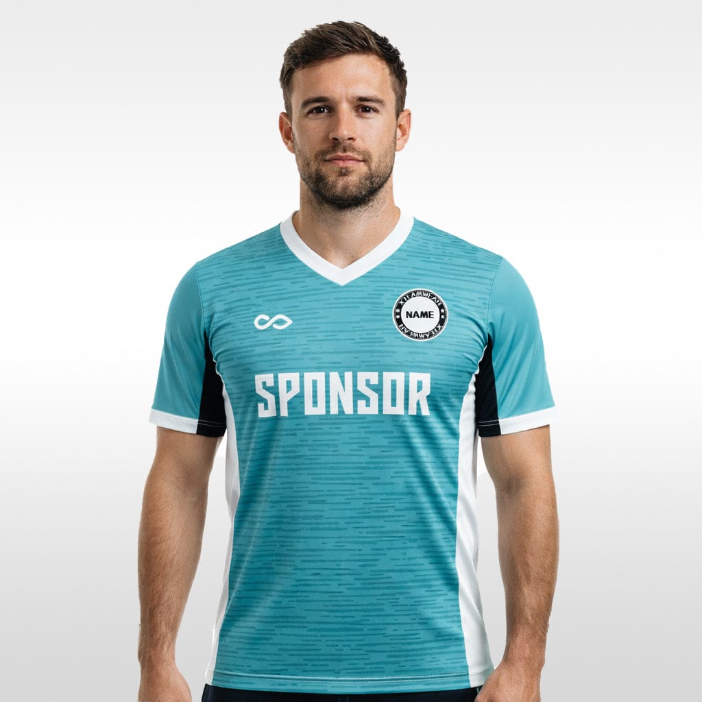 Cikers Sports Dynamic horizontal stripes  - Custom Soccer Jersey for Men Sublimation
