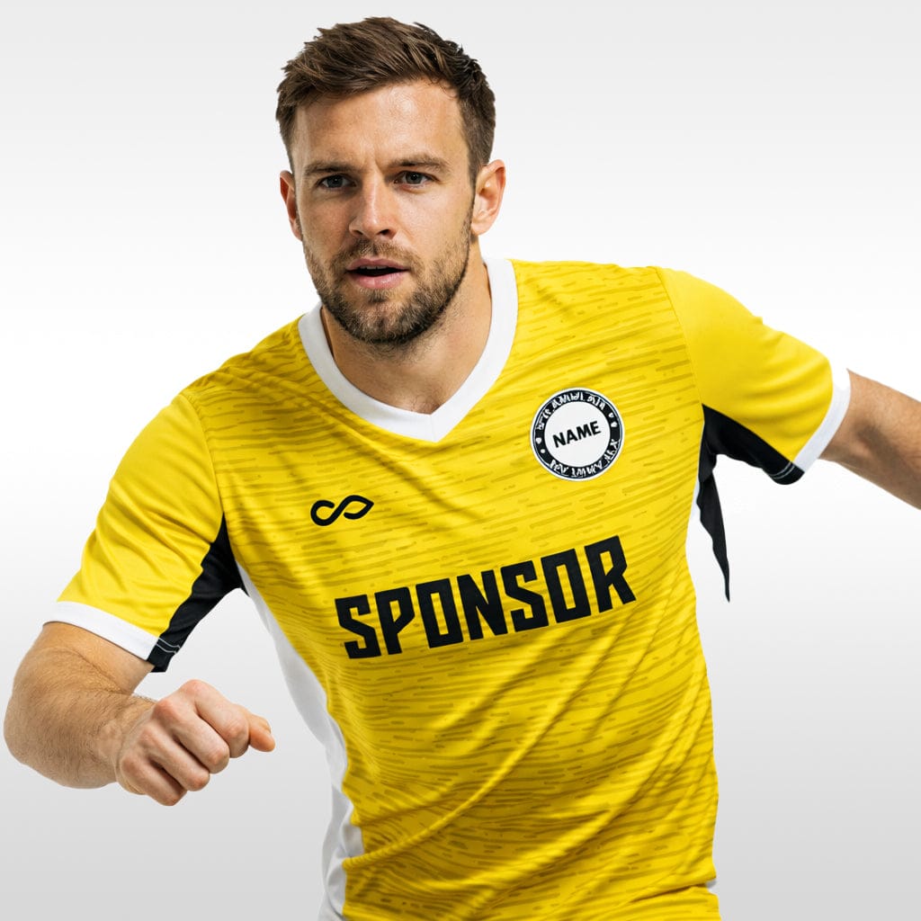 Cikers Sports Dynamic horizontal stripes  - Custom Soccer Jersey for Men Sublimation