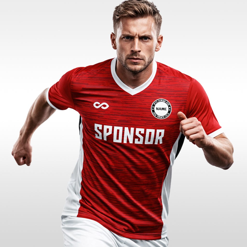 Cikers Sports Dynamic horizontal stripes  - Custom Soccer Jersey for Men Sublimation