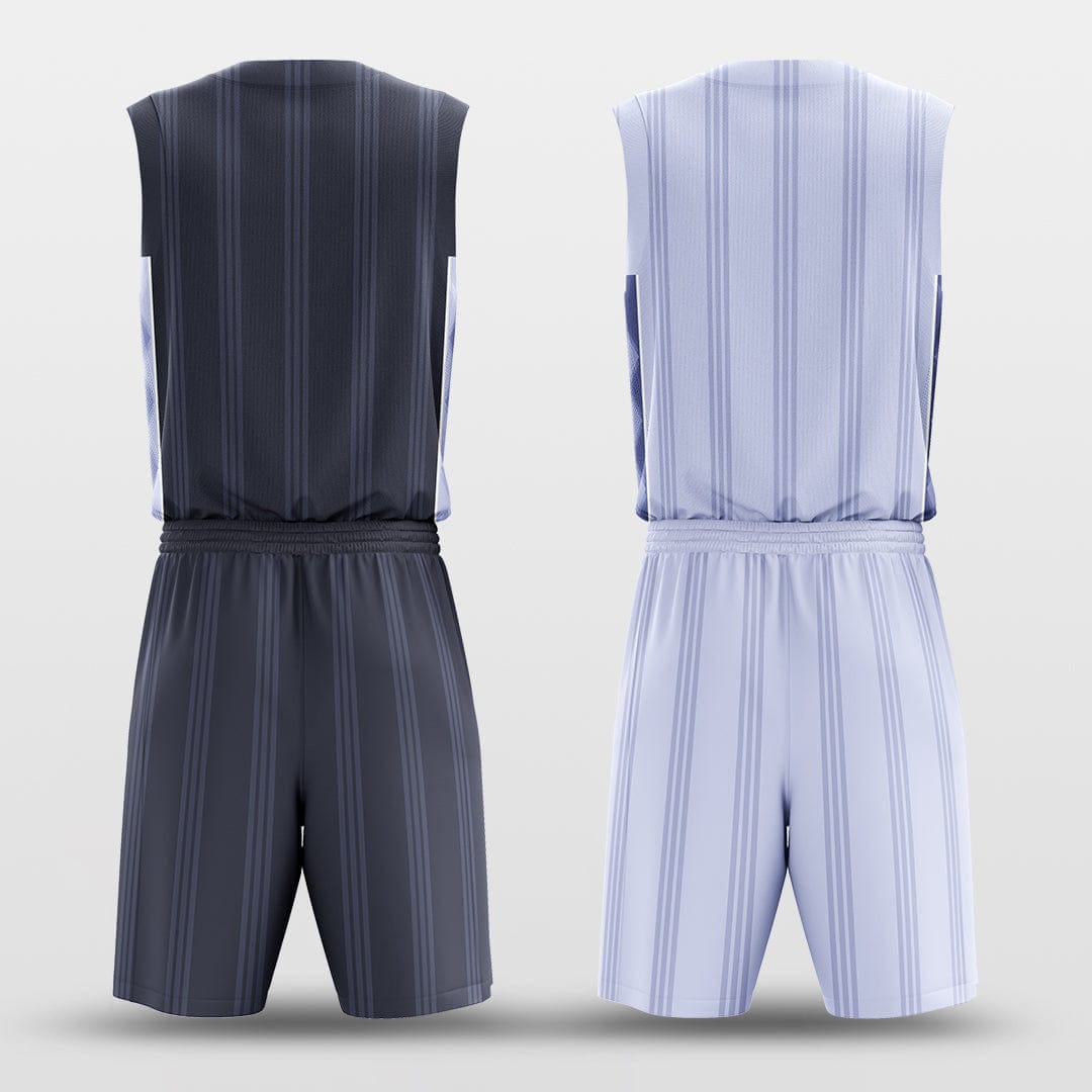 Cikers Sports England Stripe - Customized Reversible Sublimated Basketball Set