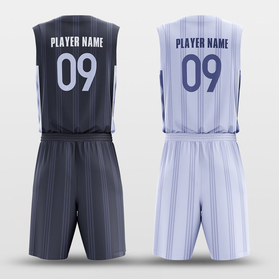 Cikers Sports England Stripe - Customized Reversible Sublimated Basketball Set