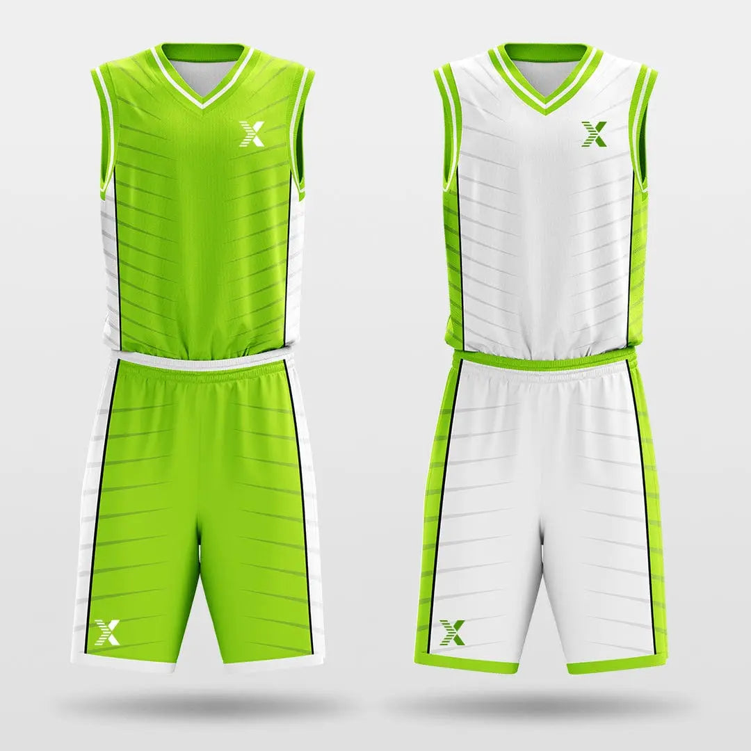 Cikers Sports Fluorescent&White / S Assassin - Customized Reversible Sublimated Basketball Set
