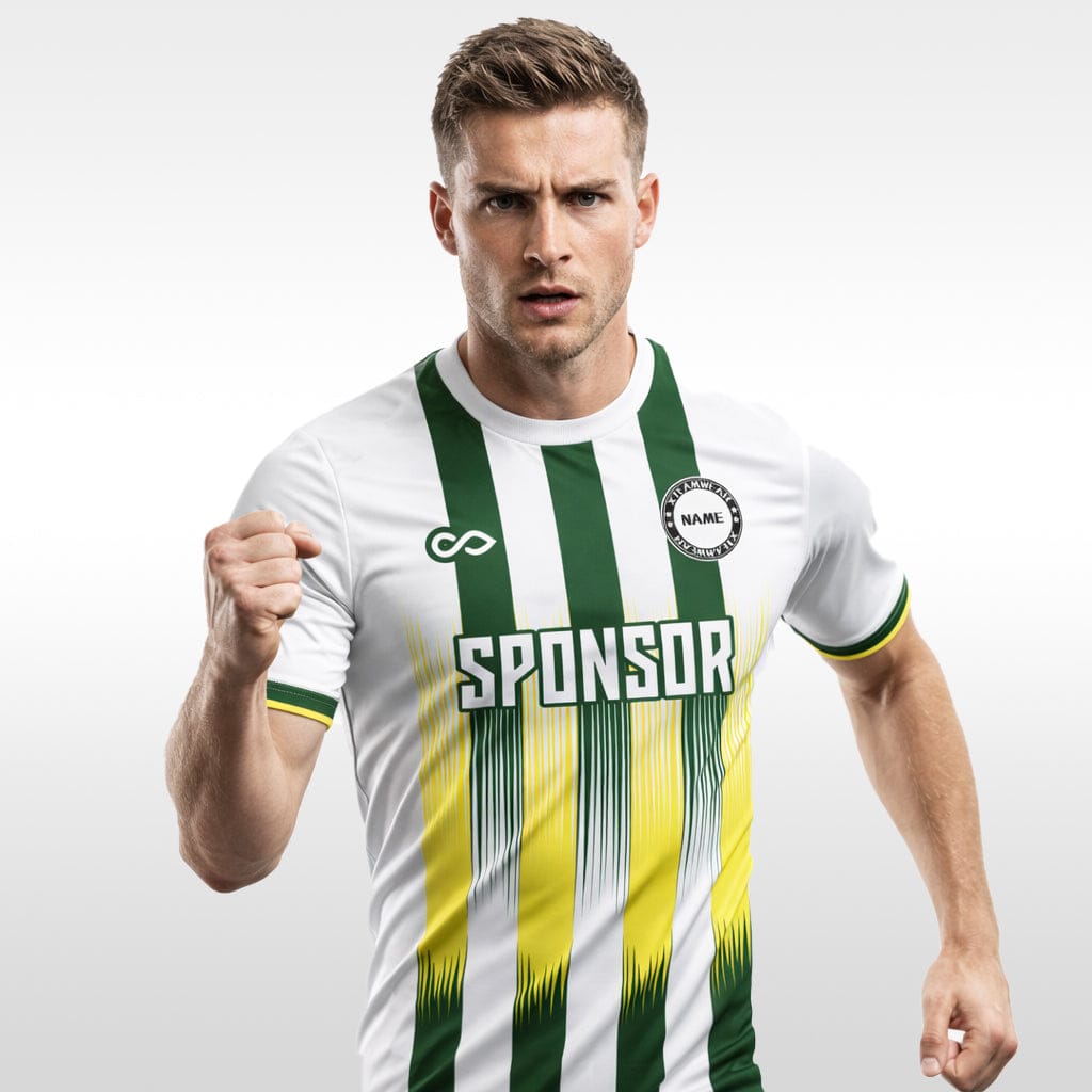 Cikers Sports Four vertical stripes - Custom Soccer Jersey for Men Sublimation