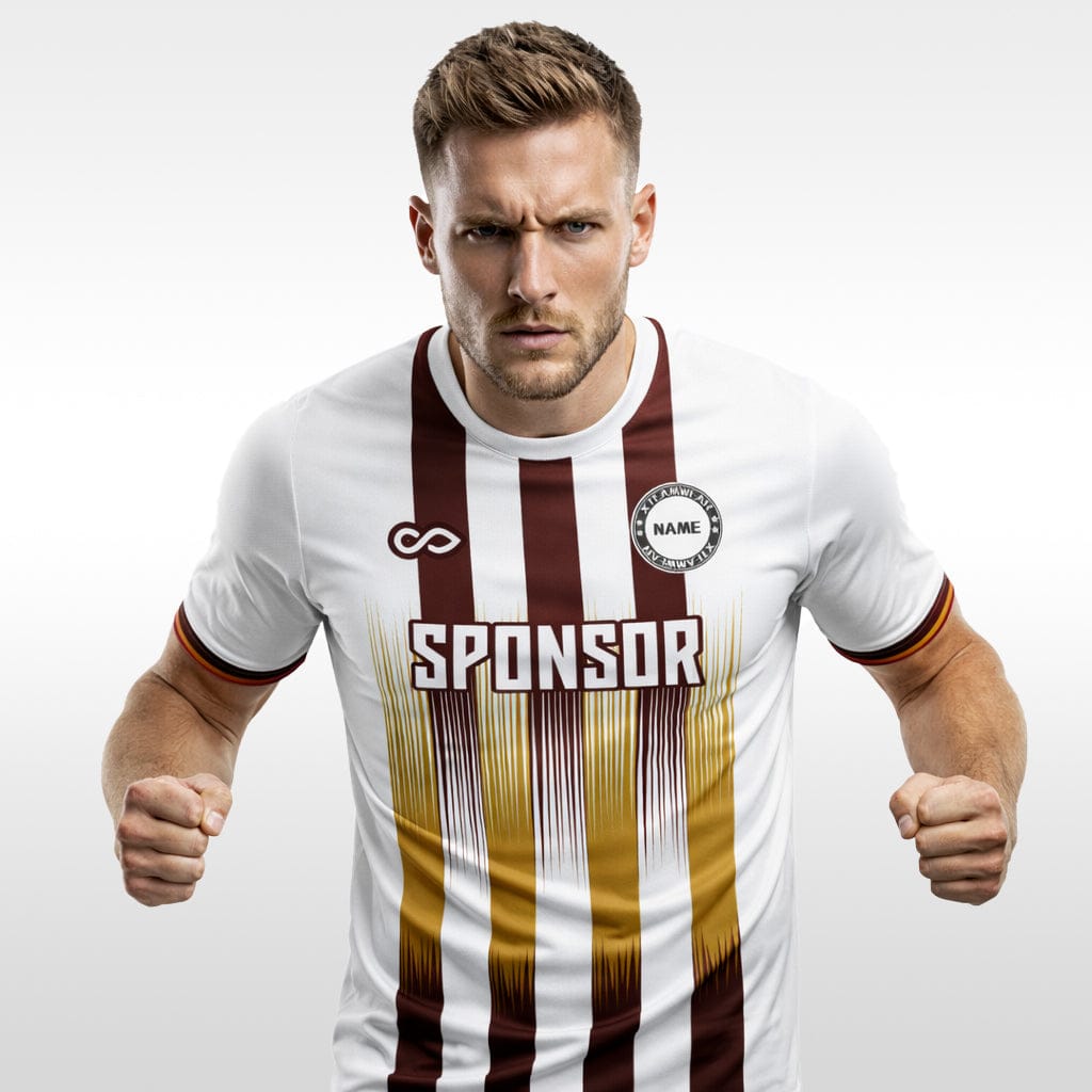 Cikers Sports Four vertical stripes - Custom Soccer Jersey for Men Sublimation