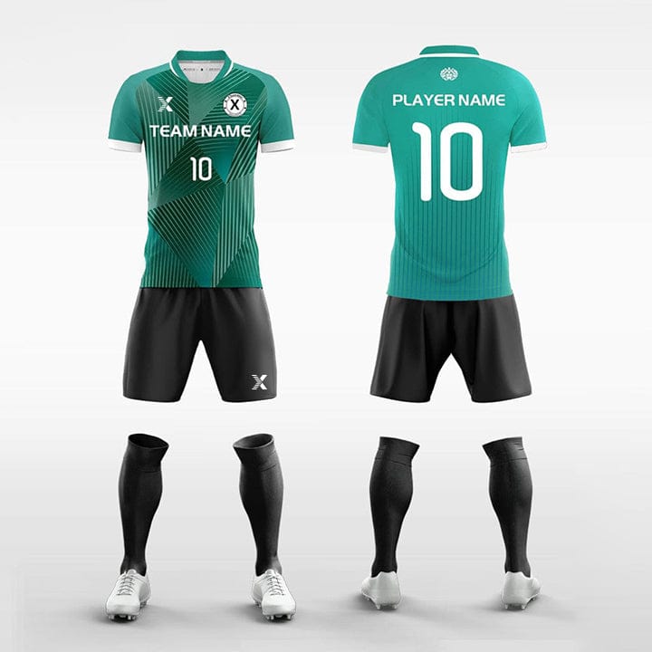 Cikers Sports Geo - Custom Striped Sublimation Soccer Kits Short Sleeve