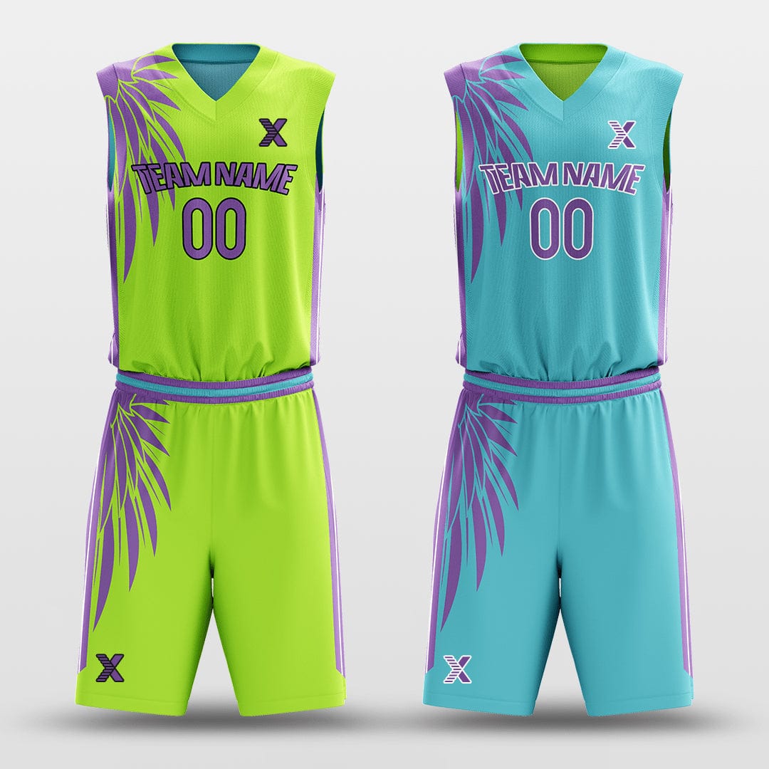 Cikers Sports Green&Blue / S Classic 68 - Customized Reversible Sublimated Basketball Set