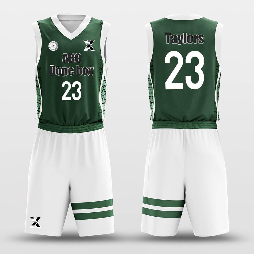 Cikers Sports Green / S 4 Clover - Custom Sublimated Basketball Jersey Set