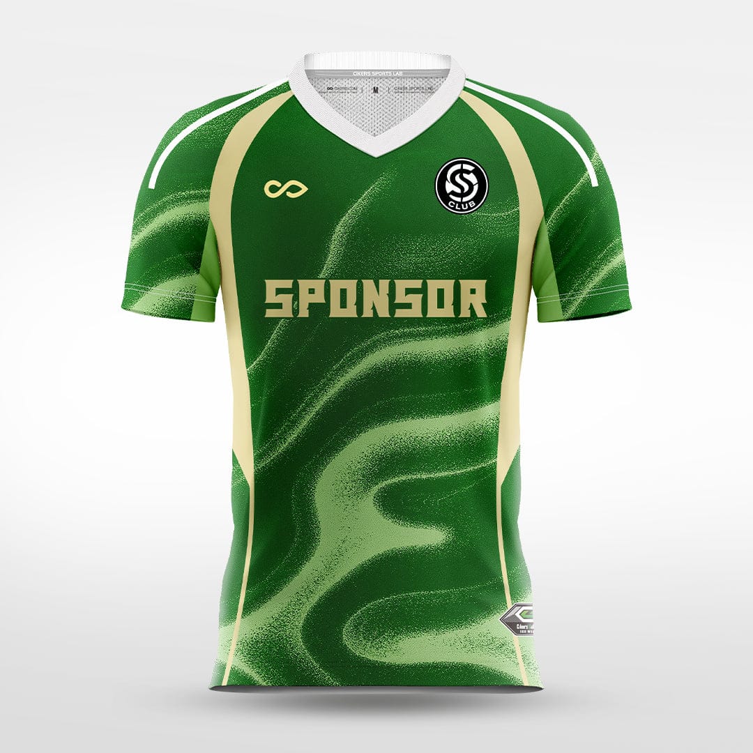 Cikers Sports green / S Colorful Frontline - Custom Soccer Jersey for Men Sublimation - WS201GCHCFX3