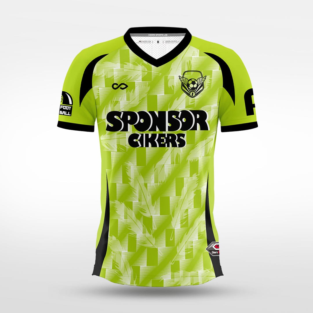 Cikers Sports green / S Phantom Feather - Custom Soccer Jersey for Men Sublimation - WS201GYVX3