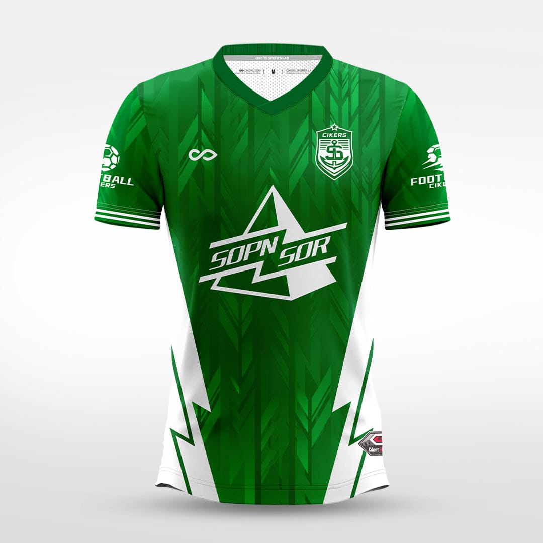 Cikers Sports green / S Wheat Plain- Custom Soccer Jersey for Men Sublimation - WS201GYVC3