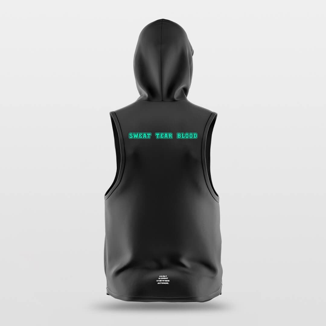 Cikers Sports Green Tech - Customized Basketball Sleeveless Hoodies