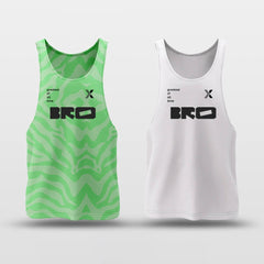 Cikers Sports Green & White / S Bamboo - Customized Reversible Quick Dry Basketball Jersey