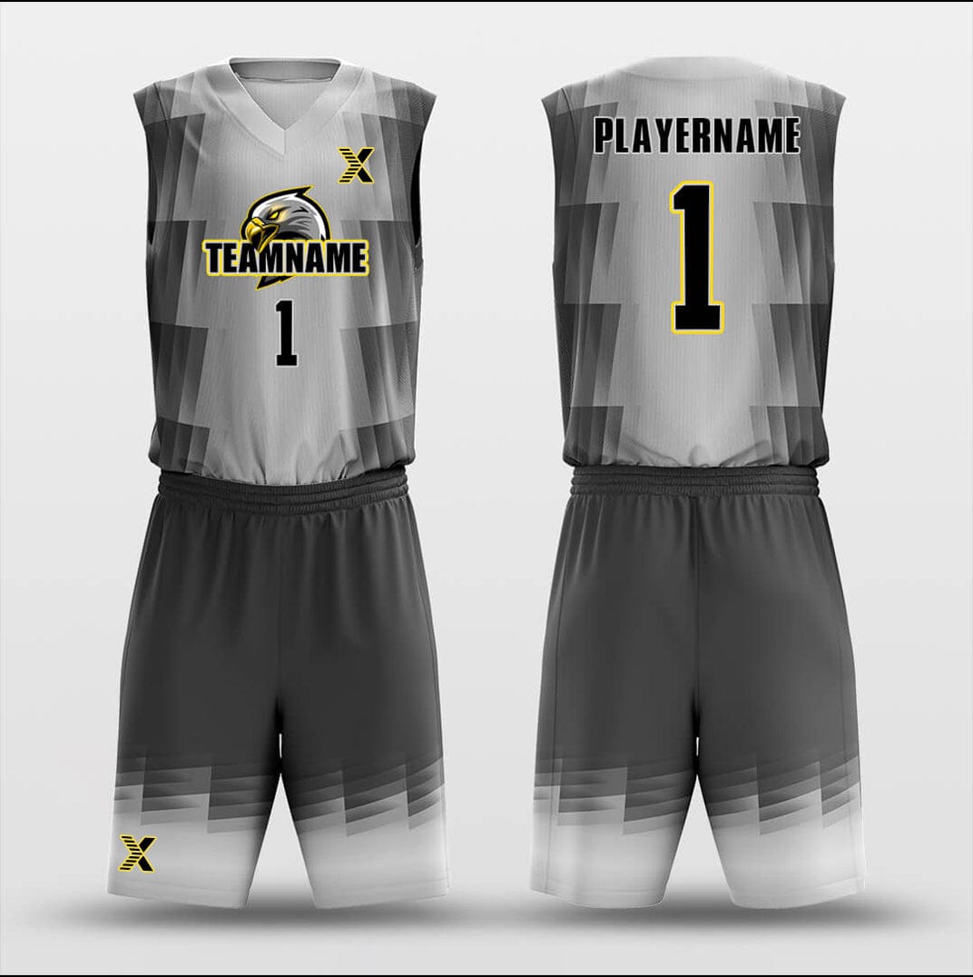 Cikers Sports Grey Belt - Custom Sublimated Basketball Jersey Set